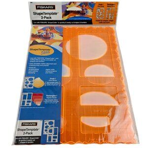 Fiskars Shape Template 2 Pack Ovals Rectangles Scrapbooking Card Making NIP